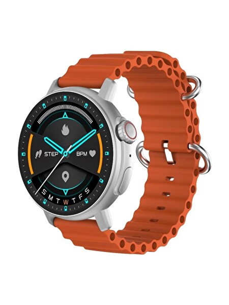 Logia Active 6 Yuvarlak Alüminyum Kasa Spor Akıllı Saat Gümüş Akıllı Saat