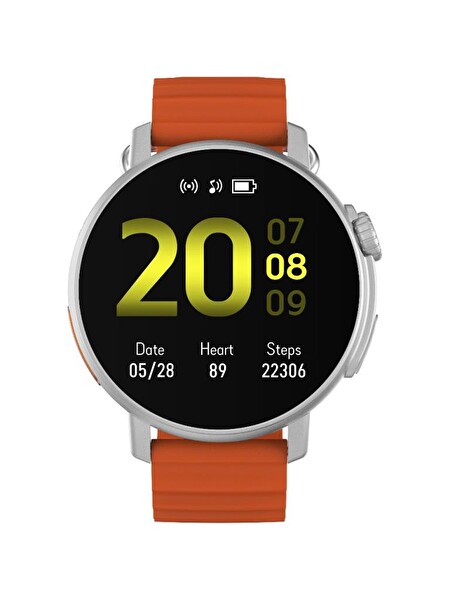 Logia Active 6 Yuvarlak Alüminyum Kasa Spor Akıllı Saat Gümüş Akıllı Saat