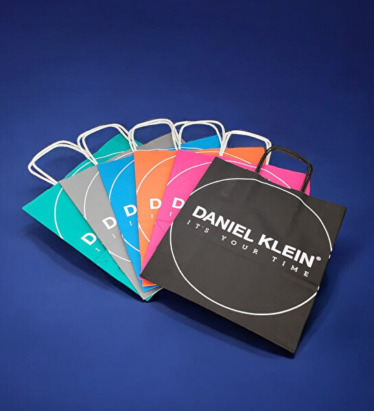 Daniel Klein Kesme Camlı 33 MM Siyah Şık Kadın Kol Saati - Zirkon Taşlı Bileklik