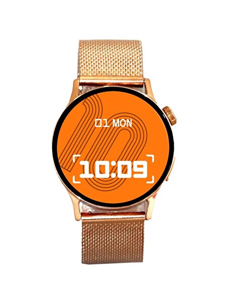Logia GT2 Akıllı Saat 20mm Rose Gold Metal Kordon Çinko Alaşım Kasa
