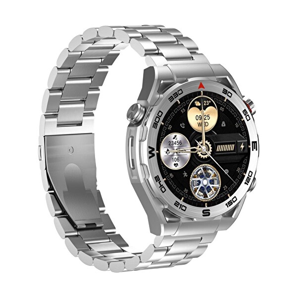 Havit M9030 Ultra Amoled HD 46 MM Akıllı Saat Gri Metal Kordon