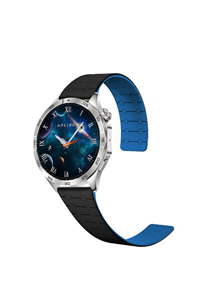 Spovan Apeiron Sesli Görüşme BT 5.3 Tansiyon Ölçer Su Püskürtme Türkçe Akıllı Saat Lacivert