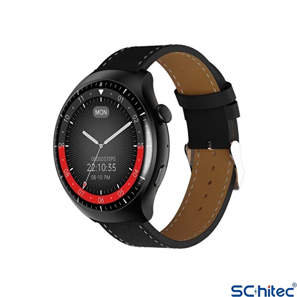 ScHitec Watch 4 Pro Amoled Curved Ekran Android İos HarmonyOs Uyumlu Akıllı Saat Siyah