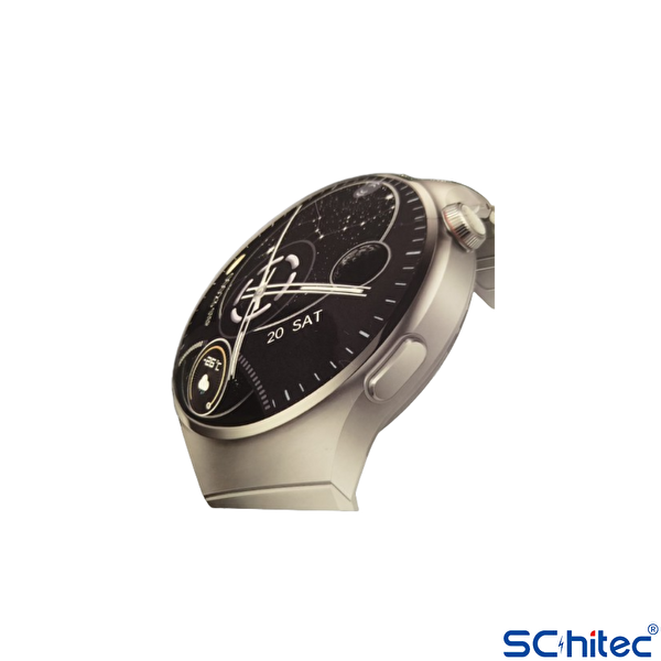 ScHitec Watch 4 Pro Amoled Curved Ekran Android İos HarmonyOs Uyumlu Akıllı Saat Siyah