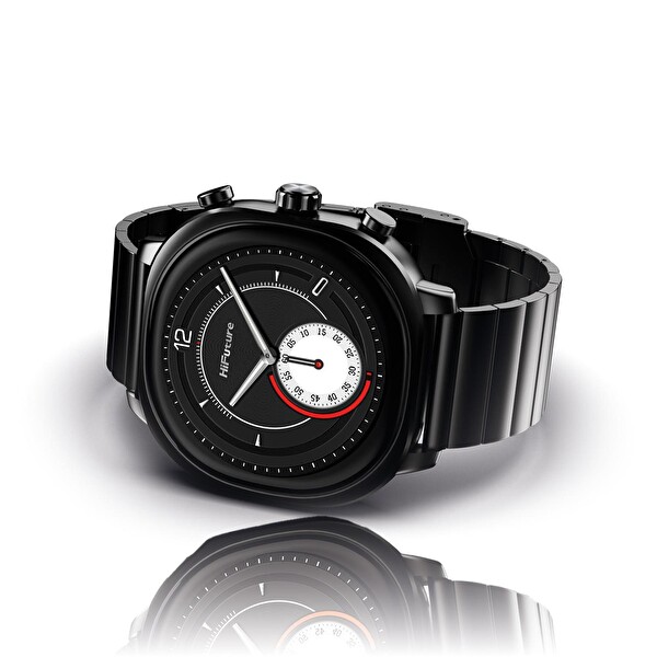 HiFuture AIX Nabız ve Kan Oksijen Takipli Spor Modlu IP68 Su Geçirmez Siyah Akıllı Saat