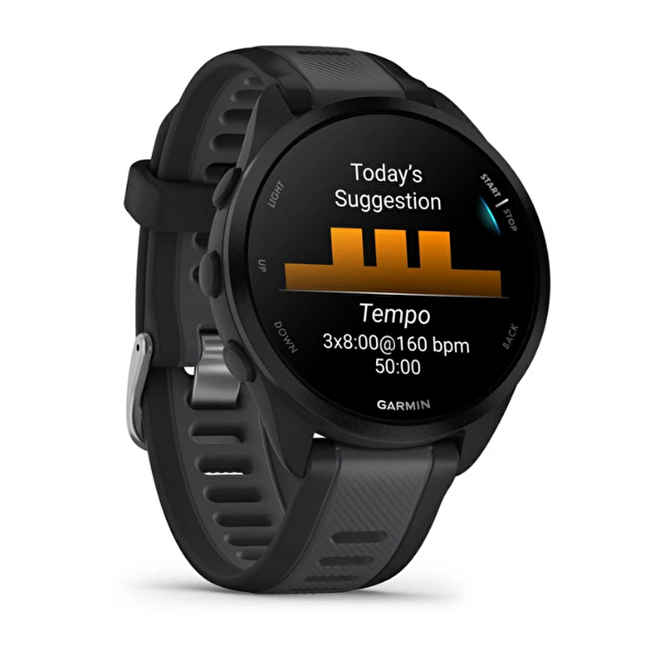 Garmin Forerunner 165 Siyah Slate Gri Akıllı Saat