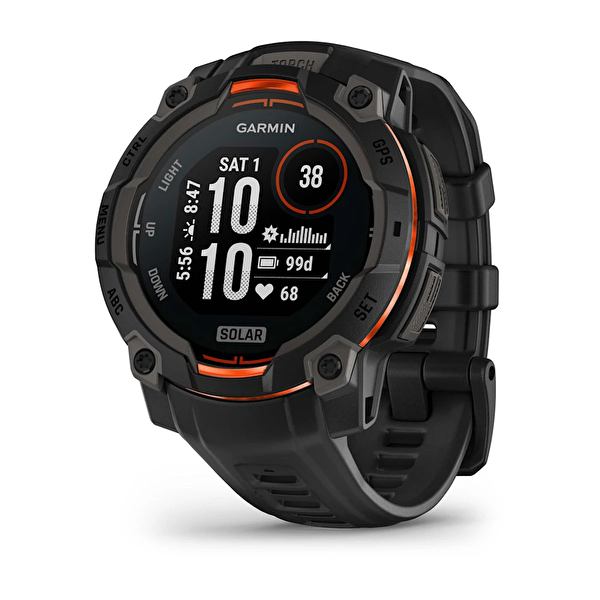 Garmin Instinct 3 45 MM Solar Siyah Akıllı Saat