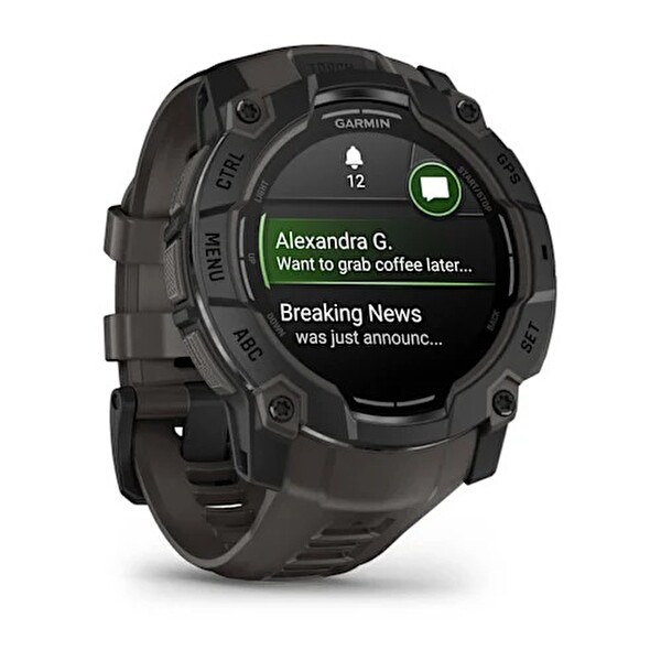 Garmin Instinct 3 50 MM Amoled Kömür Siyahı Akıllı Saat