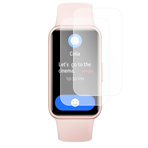 Engo Huawei Band 9 Mat Ekran Koruyucu Şeffaf TPU Film 2 Adet