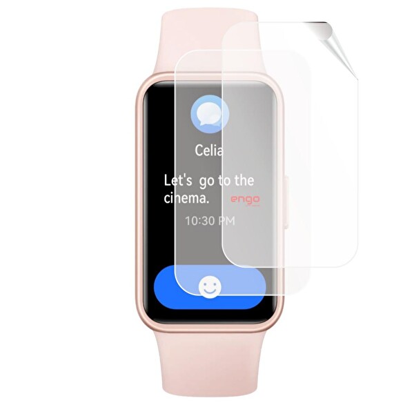 Engo Huawei Band 9 Ekran Koruyucu TPU Şeffaf Film 2 Adet