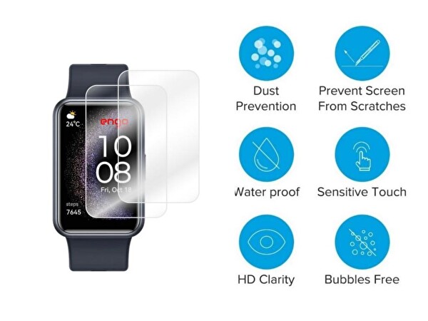 Engo Huawei Watch Fit SE Ekran Koruyucu TPU Film 2 Adet