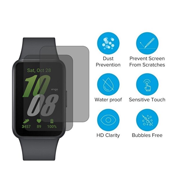 Engo Samsung Galaxy Fit3 Hayalet Ekran Koruyucu Şeffaf 2 Adet