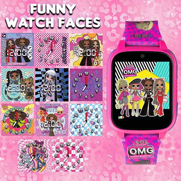 Miniflak L.O.L Surprise LOL011OMG Pembe Kamera Bluetoothlu 26 Oyunlu Çocuk Saati (Takip Özelliği Yok)