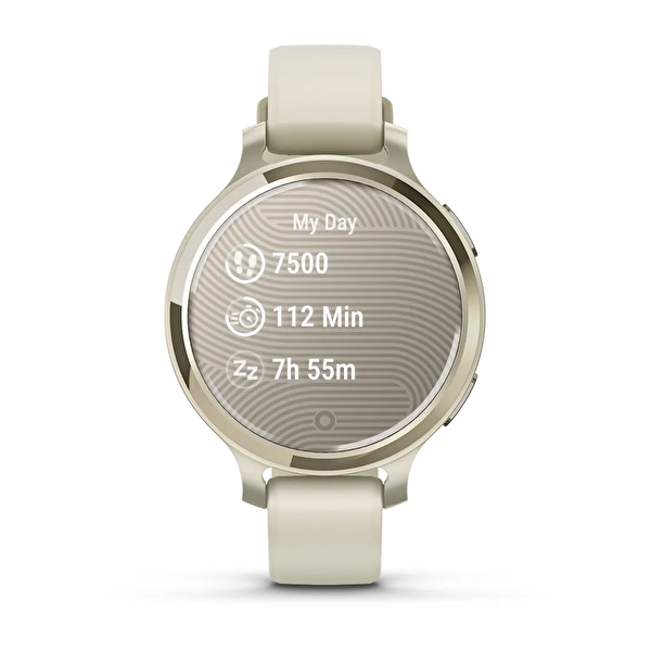 Garmin Lily 2 Active Lunar Gold Kemik Silikon Kayışlı Akıllı Saat