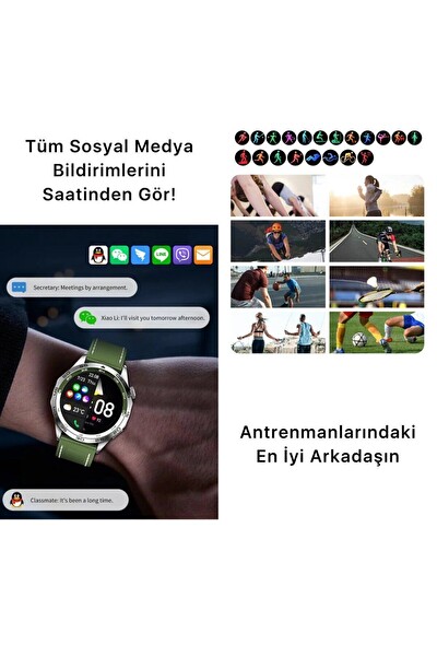 Zuidid GS Wear GT4 3 Adet Kordonlu Akıllı Saat