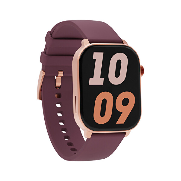 Inteya HiWatch Talk 2 Amoled Ekran Gold-Kırmızı Silikon Kayışlı Akıllı Saat Rose
