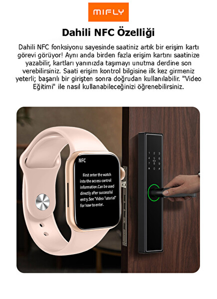 Mifly S9 Pro Pembe Akıllı Saat