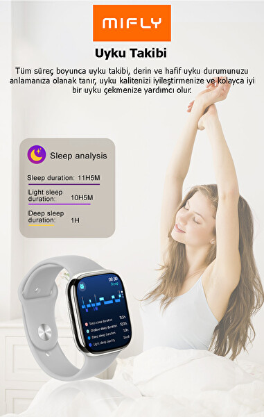 Mifly S10 Pro Siyah Akıllı Saat