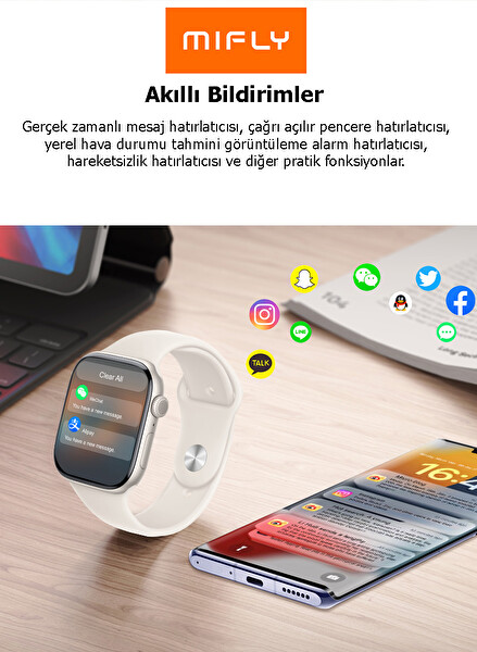 Mifly S10 Pro Gri Akıllı Saat