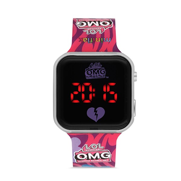 Miniflak LOL Surprise! OMG Lisanslı OMG8001 Mor Square Led Çocuk Saati