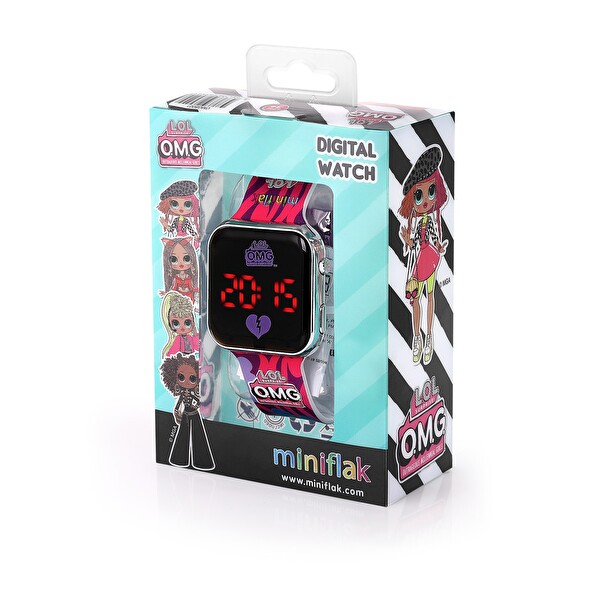 Miniflak LOL Surprise! OMG Lisanslı OMG8001 Mor Square Led Çocuk Saati