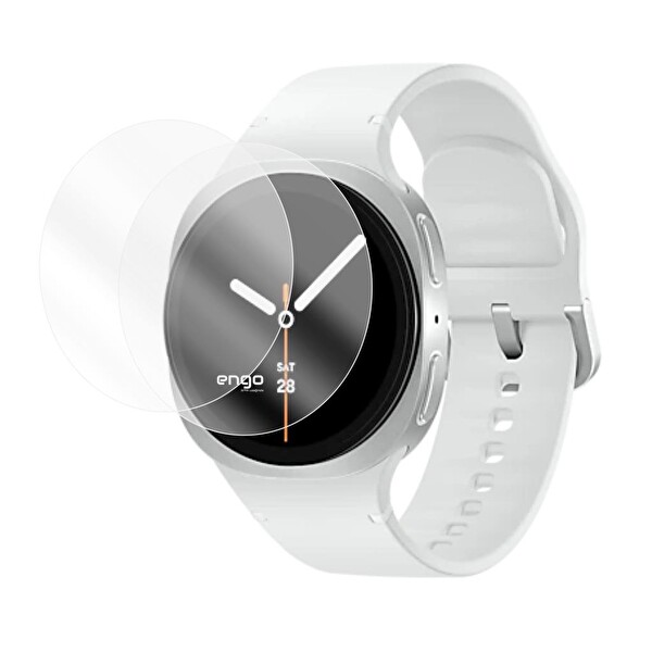 Engo Samsung Galaxy Watch 8 40 MM TPU Şeffaf 2'li Ekran Koruyucu