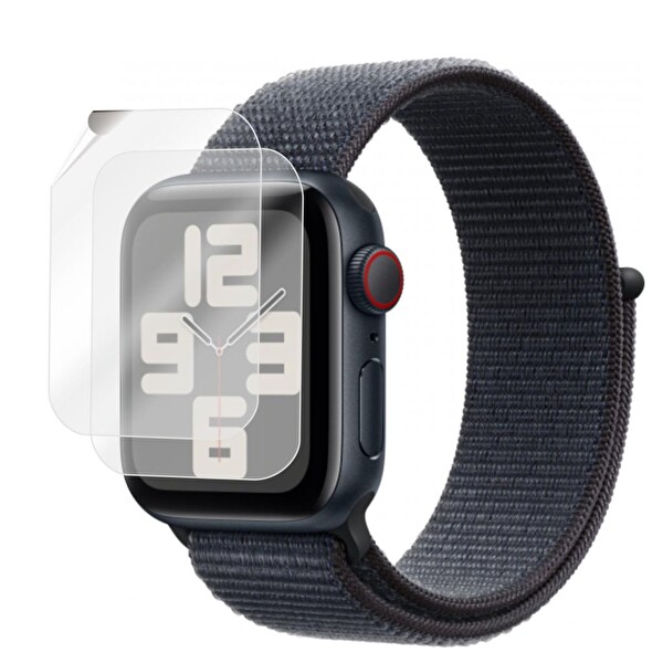 Engo Apple Watch SE 3 44 MM TPU Ekran Koruyucu 2’li Şeffaf Film