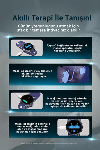 Spovan Cardio 3 Vücut Analiz Yapay Zeka Türkçe Akıllı Saat