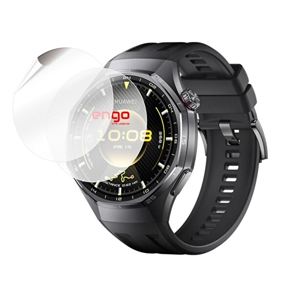 Engo Huawei Watch GT 6 Pro 46 MM TPU 2'li Şeffaf Film Ekran Koruyucu