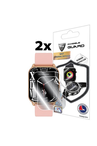IPG U.S. Polo Assn. Connect USPA3004 ile Uyumlu IPG HydroGel Ekran Koruyucu - 2 Adet
