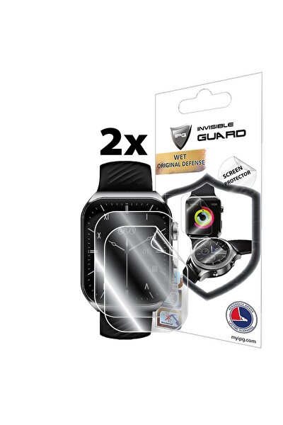 IPG Qcy Watch GS2 ile Uyumlu IPG HydroGel Ekran Koruyucu - 2 Adet