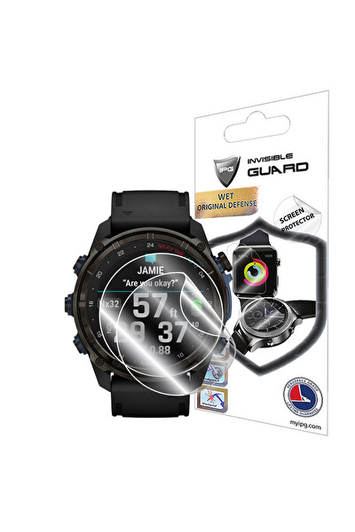 IPG Garmin Descent Mk3İ (Kasa Ölçüsü: 51Mm) Ile Uyumlu Hydrogel Ekran Koruyucu (2 Adet)