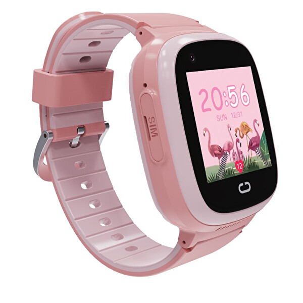 Piranha 9930 4G SIM Kart Wi-Fi GPS LBS Kamera Anlık ve Geçmiş Konum Akıllı Çocuk Takip Saati Pembe