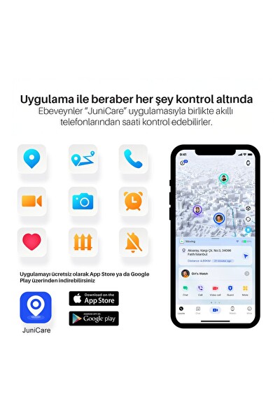 Piranha 9930 4G SIM Kart Wi-Fi GPS LBS Kamera Anlık ve Geçmiş Konum Akıllı Çocuk Takip Saati Pembe