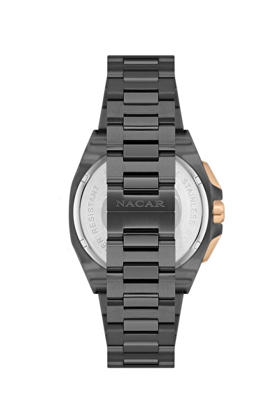 Nacar Safir Cam Spor Gri NC08-29430493-GLRM Erkek Kol Saati