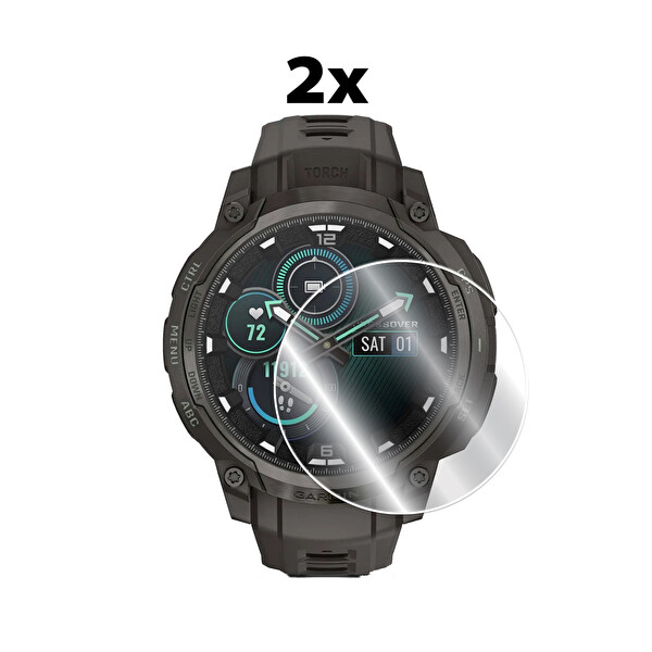 IPG Garmin Instinct® Crossover AMOLED Akıllı Saat ile uyumlu HydroGel Ekran Koruyucu (2 Adet)
