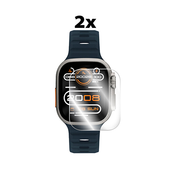 IPG Slazenger Tiger Pro Plus (SL.09.2223.5) Akıllı Saat ile uyumlu HydroGel Ekran Koruyucu (2 Adet)