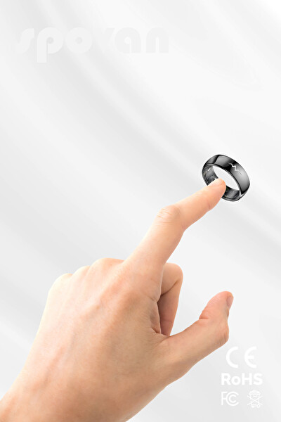 Spovan Ring Nabız Tansiyon SP02 EKG Yapay Zeka AI Akıllı Yüzük
