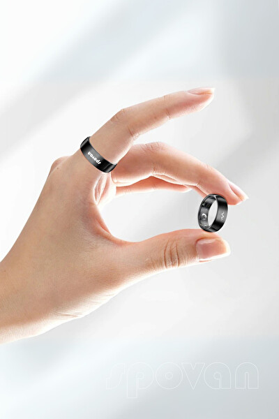 Spovan Ring Nabız Tansiyon SP02 EKG Yapay Zeka AI Akıllı Yüzük