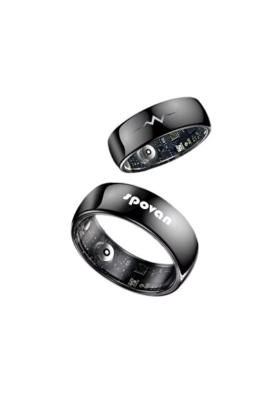 Spovan Ring Nabız Tansiyon SP02 EKG Yapay Zeka AI Akıllı Yüzük