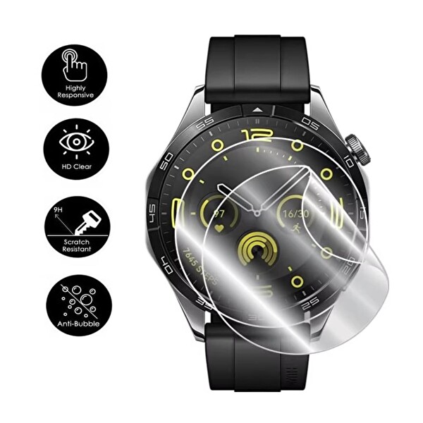 Engo Xiaomi Watch S4 41mm Ekran Koruyucu TPU 2'li Şeffaf Film