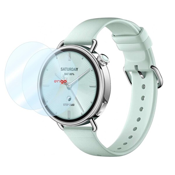Engo Xiaomi Watch S4 41mm Ekran Koruyucu Nano Parlak 2’li Set