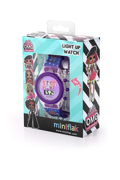 Miniflak LOL Surprise! Lisanslı OMG7001 Mor Işıklı Çocuk Kol Saati