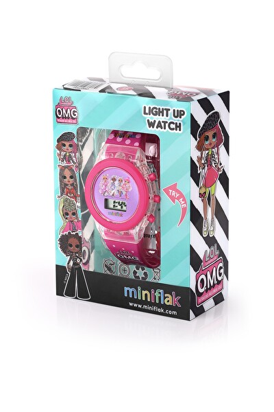 Miniflak LOL Surprise! Lisanslı OMG7002 Pembe Işıklı Çocuk Kol Saati