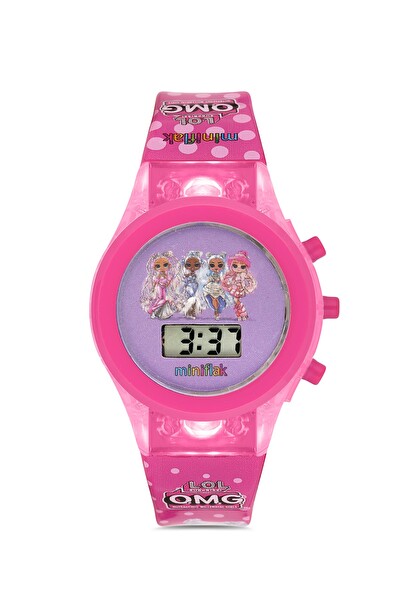 Miniflak LOL Surprise! Lisanslı OMG7002 Pembe Işıklı Çocuk Kol Saati