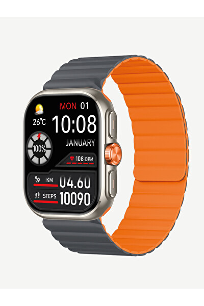 Linktech S105 Premium Amoled LT Watch Akıllı Saat Gri (KVK Garantili)