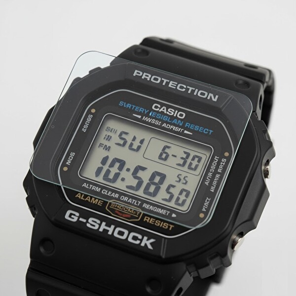 Casio Dw-5600 Uyumlu 3 Adet Şeffaf Ekran Koruyucu Nano Jelatin