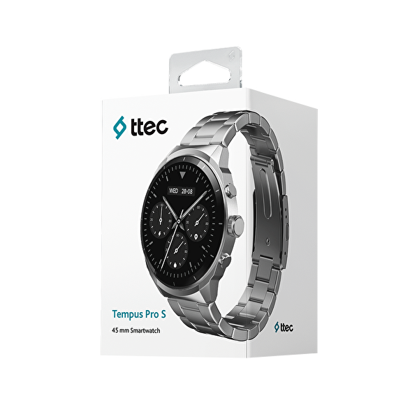 Ttec Tempus Pro S 45 MM Amoled Ekranlı Yuvarlak Metal Kasa Akıllı Saat 2SW08