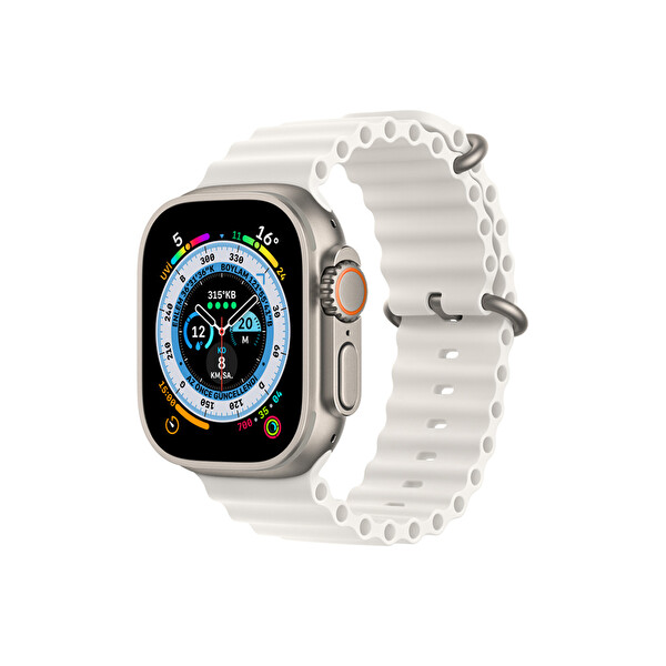 Schitec Watch 8 Pro Max Amoled Ekran Android İos Uyumlu Akıllı Saat - Beyaz