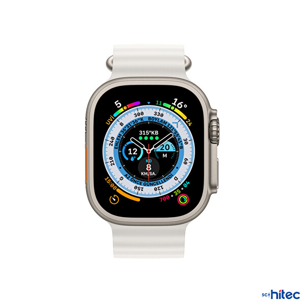 Schitec Watch 8 Pro Max Amoled Ekran Android İos Uyumlu Akıllı Saat - Beyaz